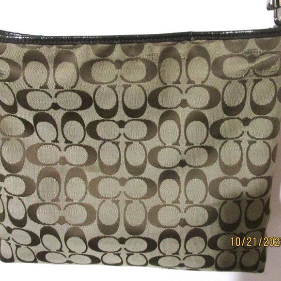 Coach F29210 Signature File Crossbody Brown Purse or Bag - Picture 12 of 15